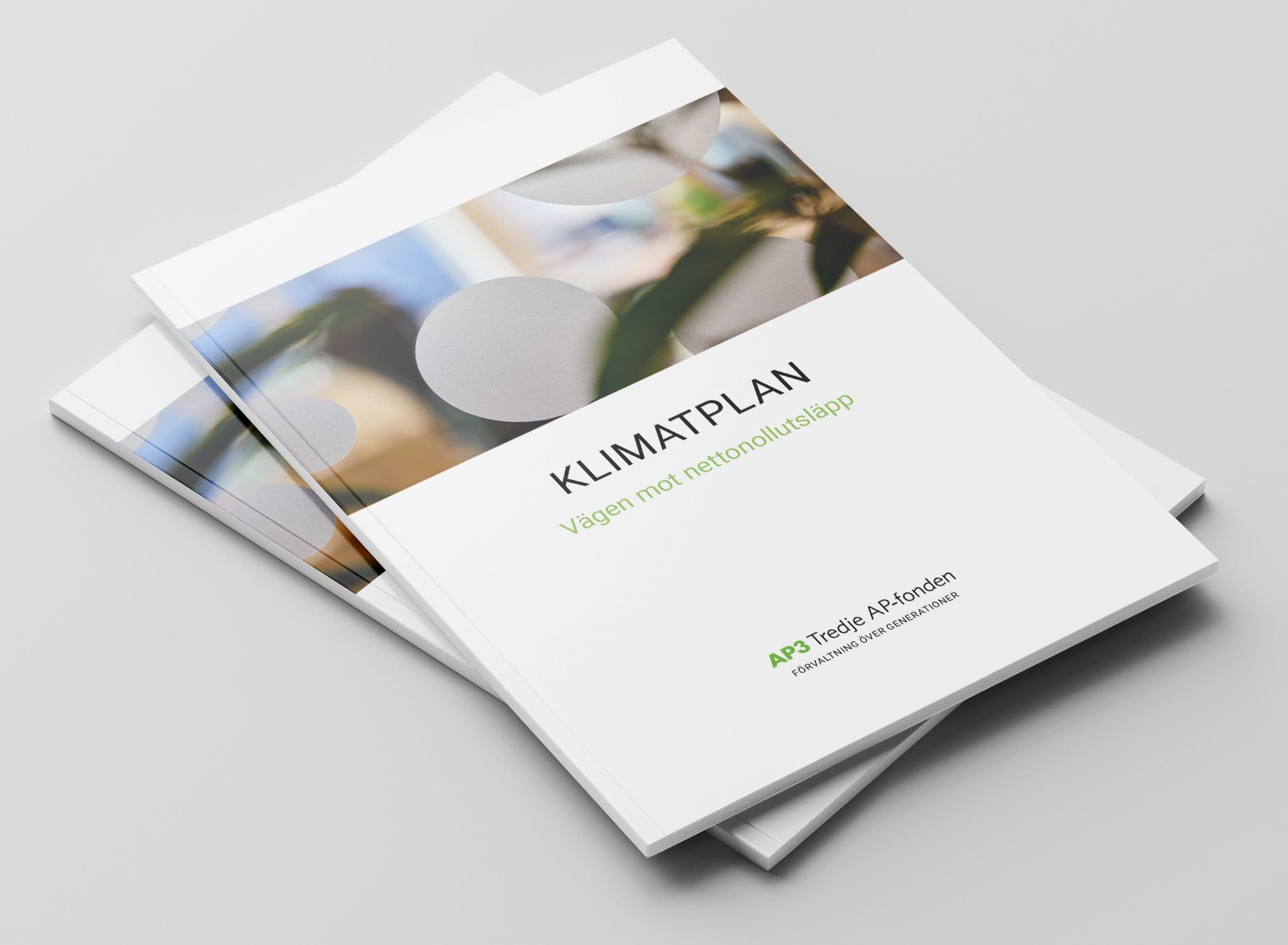 Bild på framsida av AP3s klimatplan 2022