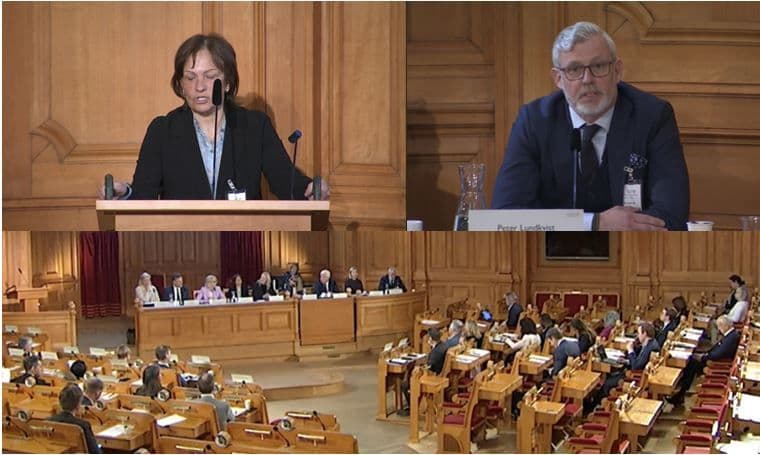 Kollage med bilder från Finansutskottet