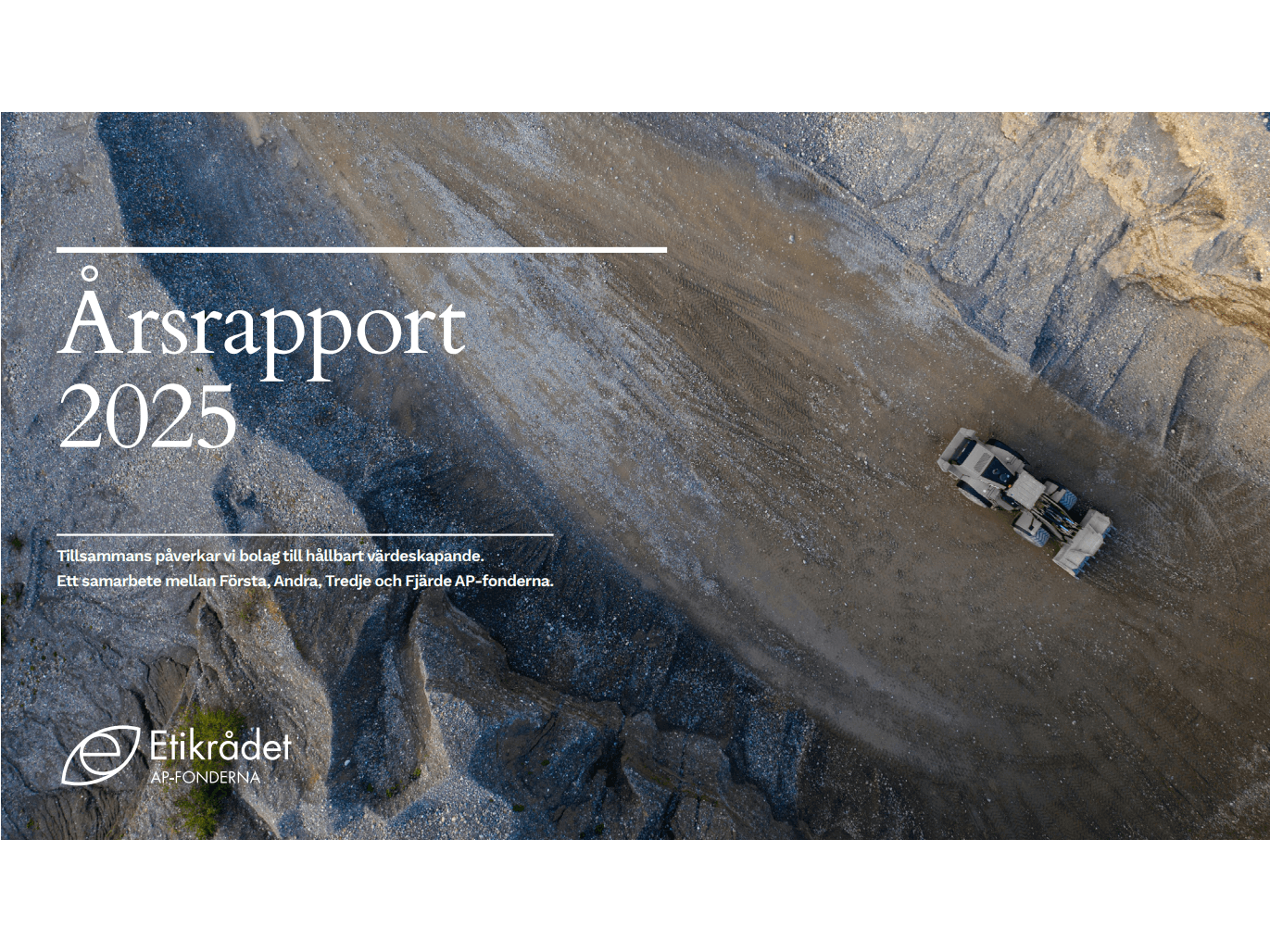 Bild omslag AP-fondernas etikråd Årsrapport 2025